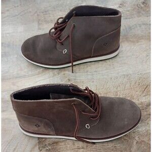 Sperry Windward Mid Brown Leather Shoes Worn Once 4.5